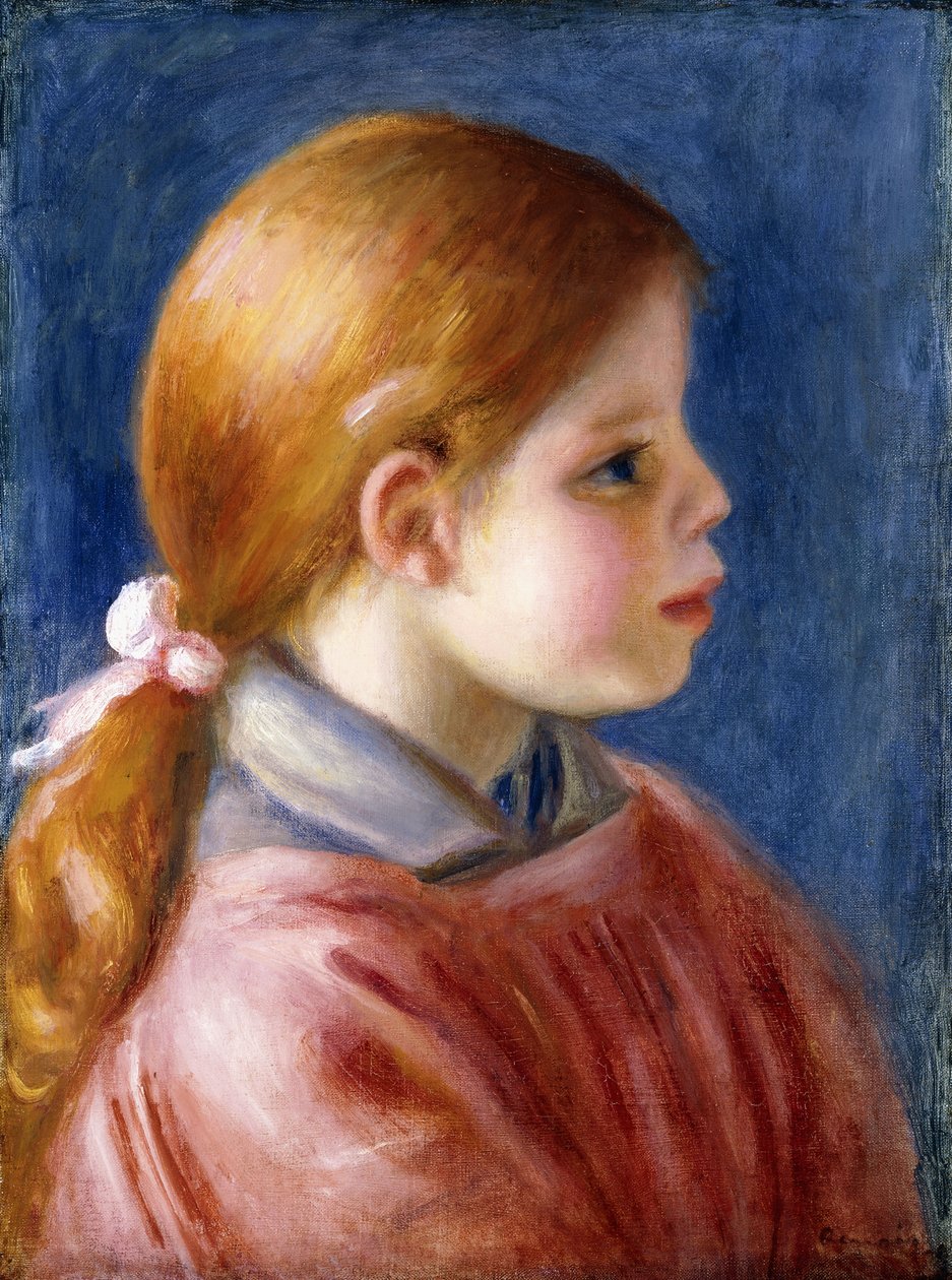 Nuoren tytön päällikkö, 1888 tekijältä Pierre Auguste Renoir