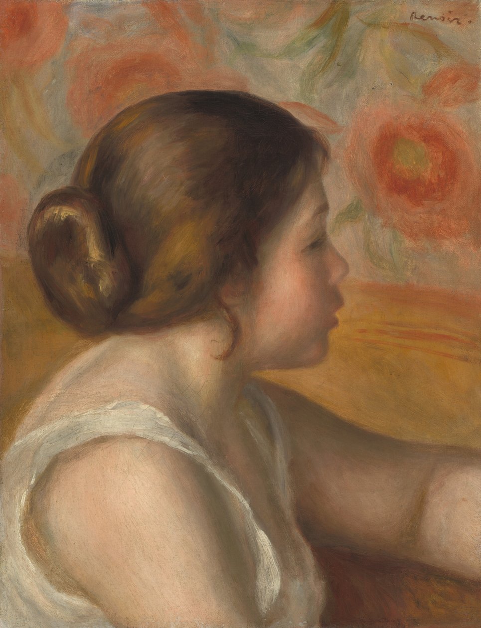 Nuoren tytön johtaja, n. 1890. tekijältä Pierre Auguste Renoir