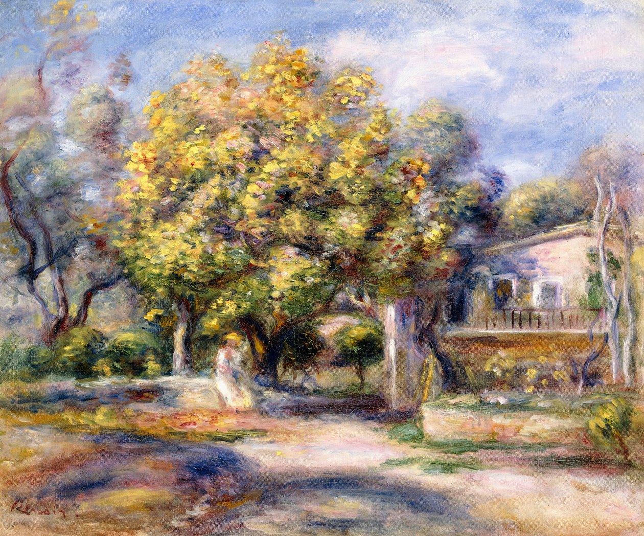 Talot Cagnesissa, noin 1905 tekijältä Pierre Auguste Renoir