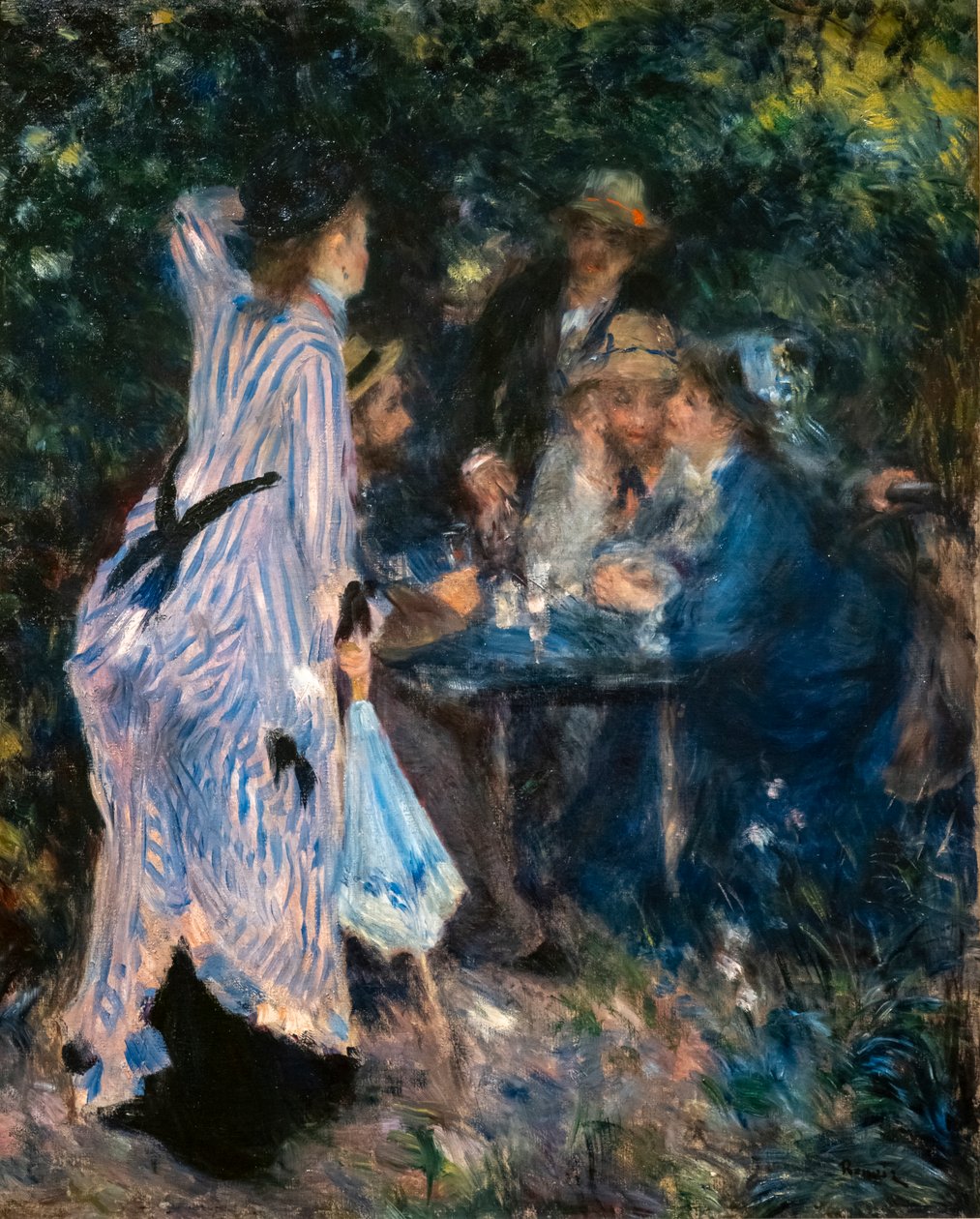 Al jardí. Sota els arbres del Moulin de la Galettefinnish tekijältä Pierre Auguste Renoir