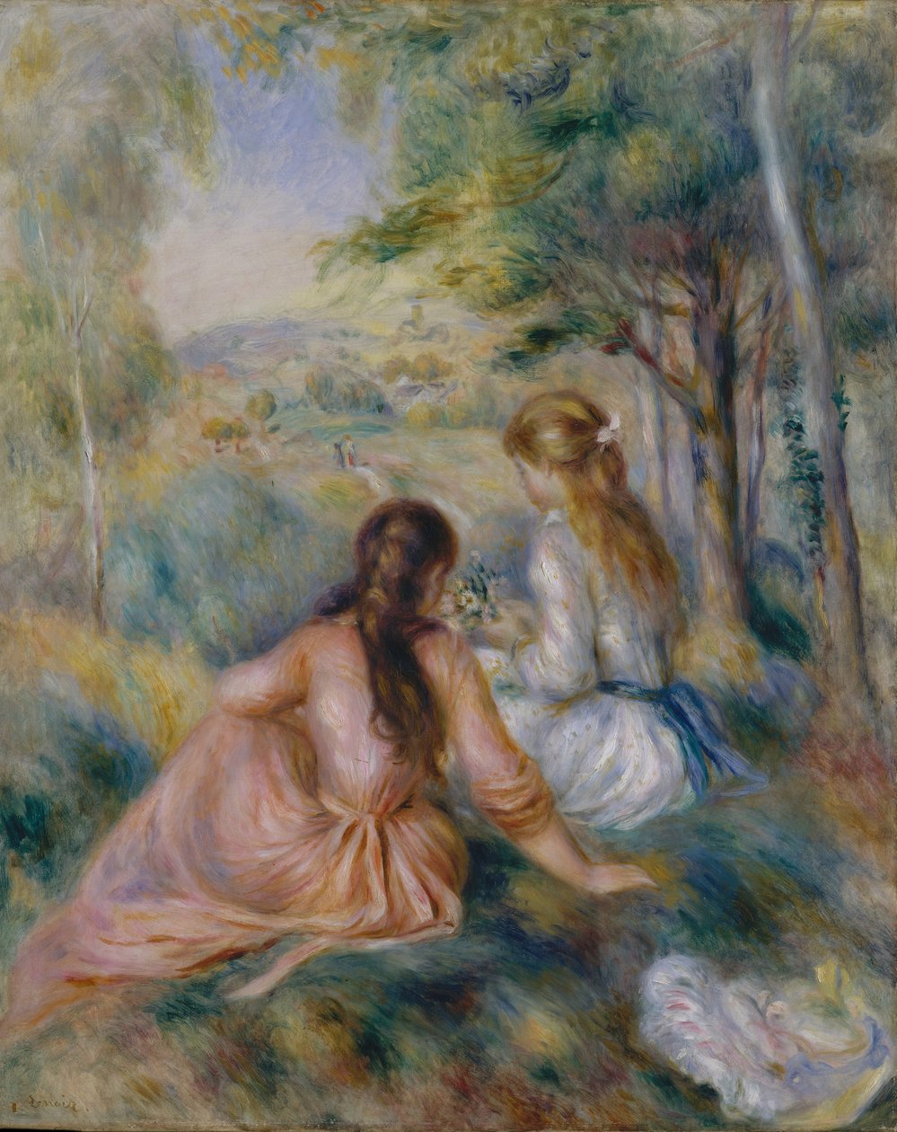 Niityllä, 1888-92 tekijältä Pierre Auguste Renoir