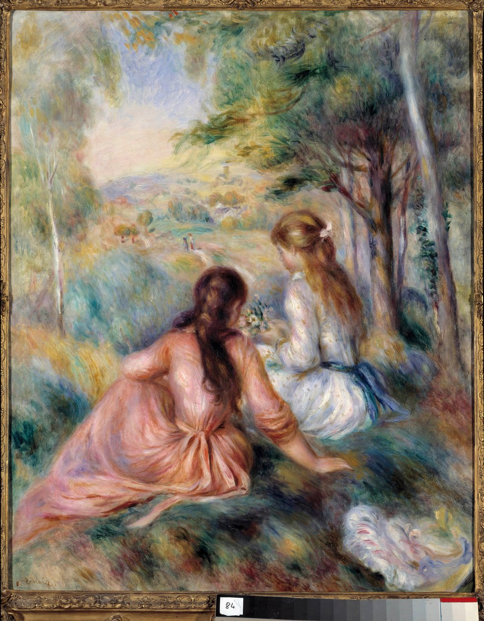 Pierre Auguste Renoirin (1841-1919) esimaalauksessa 1890 su. 0,81x0,65 m New York, Metropolitan Museum tekijältä Pierre Auguste Renoir