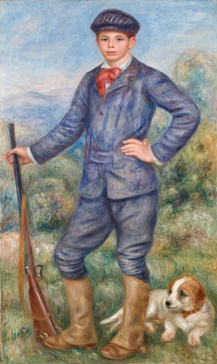Jean metsästäjänä, 1910 tekijältä Pierre Auguste Renoir