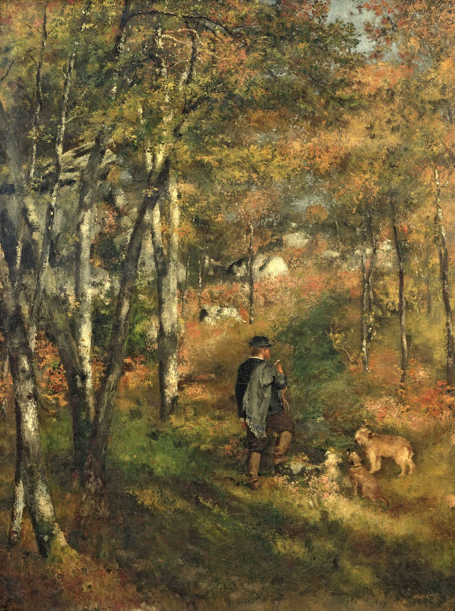 Jules Le Coeur Fontainebleaun metsässä tekijältä Pierre Auguste Renoir