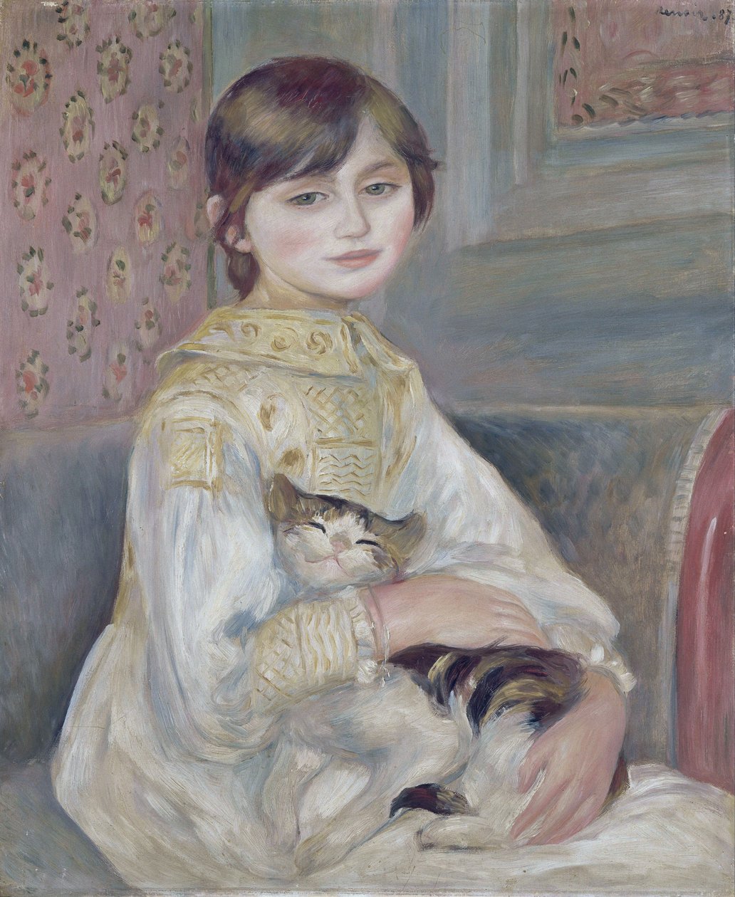 Julie Manet, joka tunnetaan myös nimellä Kissalapsi. tekijältä Pierre Auguste Renoir