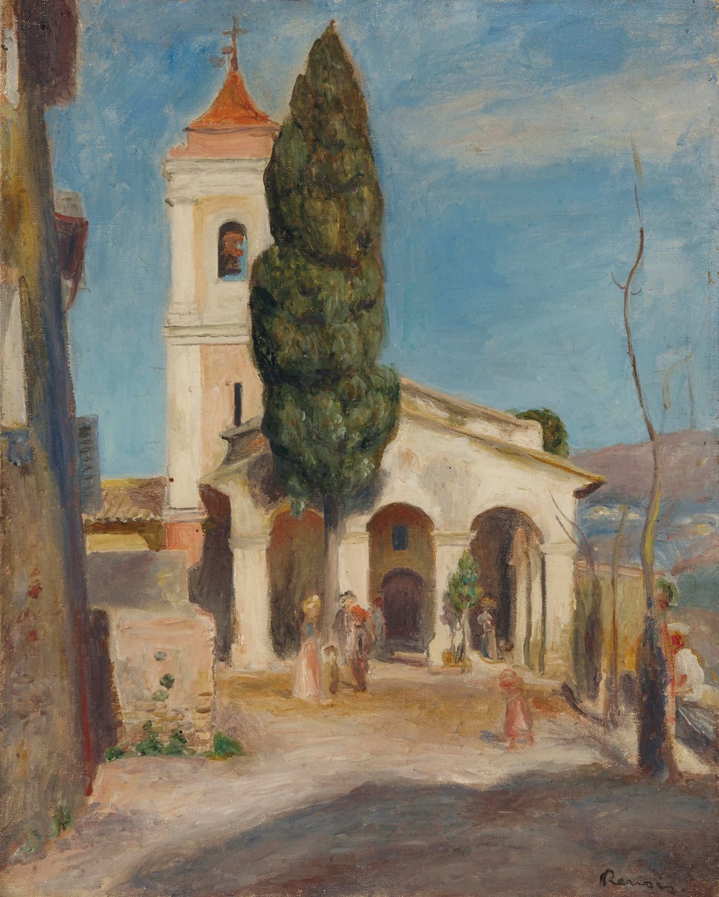 Neitsyt Marian kappeli Haut-de-Cagnesissa, 1905 tekijältä Pierre Auguste Renoir