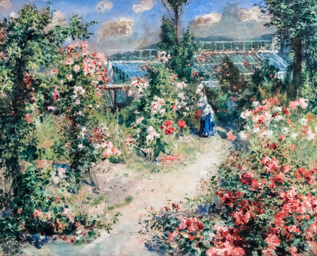 La Serre, n. 1876 (Öljy kankaalle) tekijältä Pierre Auguste Renoir