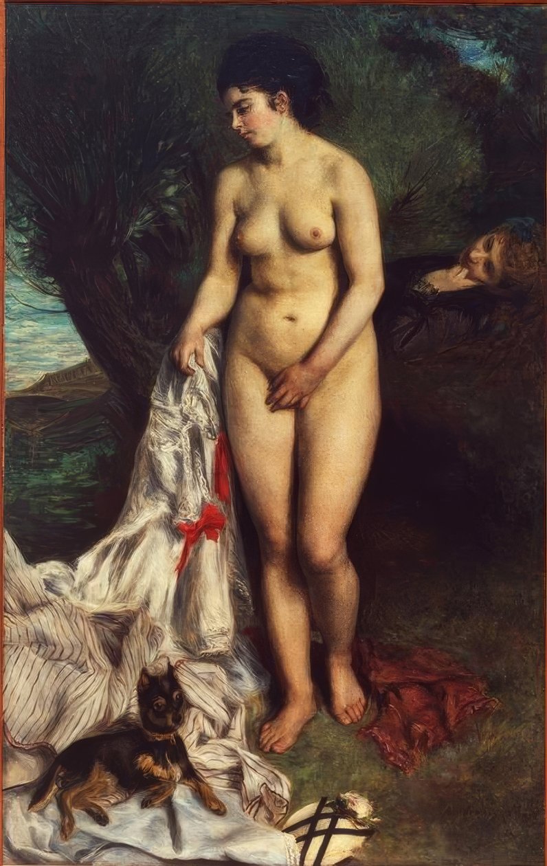 La baigneuse au griffon tekijältä Pierre Auguste Renoir