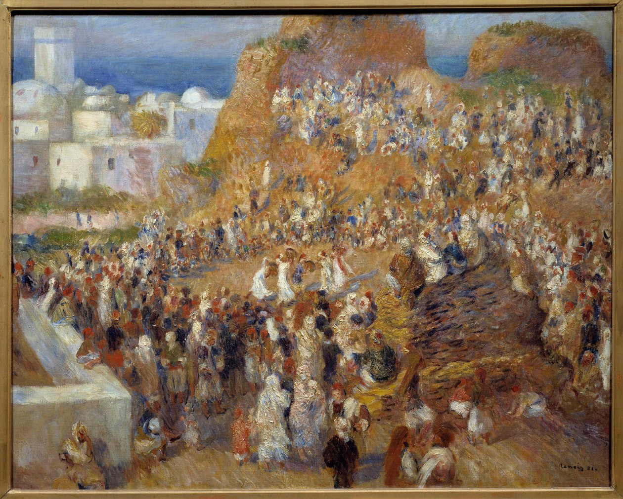 La moskeija, arabijuhla Tanssi- ja muusikkoesitys Algerissa - Pierre Auguste Renoirin (1841-1919) maalaus 1881 Dim 0,73x0,92 m Pariisi, musee d