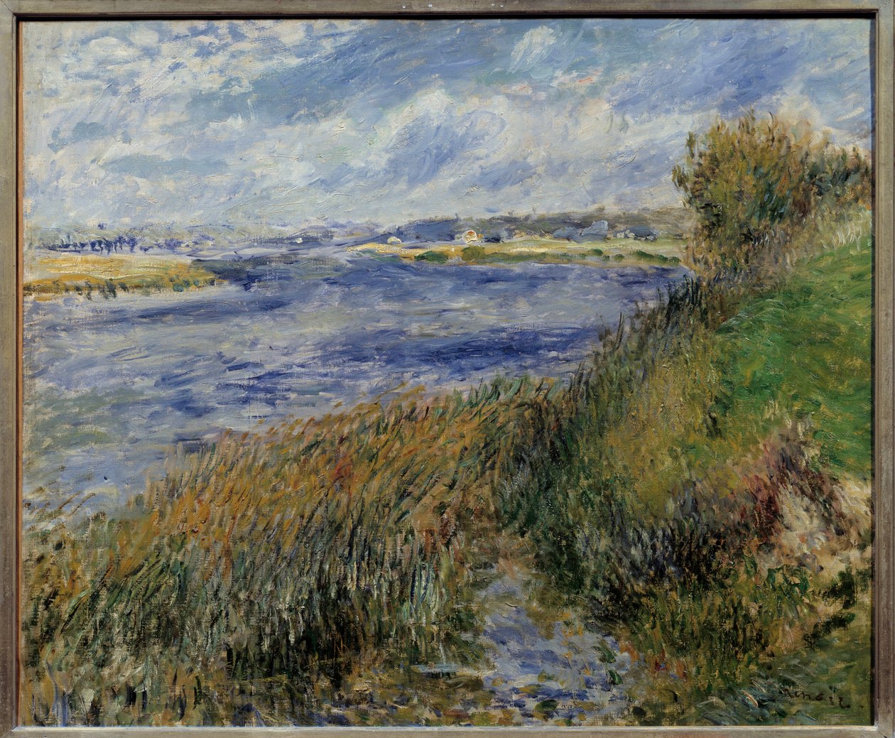 La seine a Champrosay. Pierre Auguste Renoirin (1841-1919) maalaus tekijältä Pierre Auguste Renoir