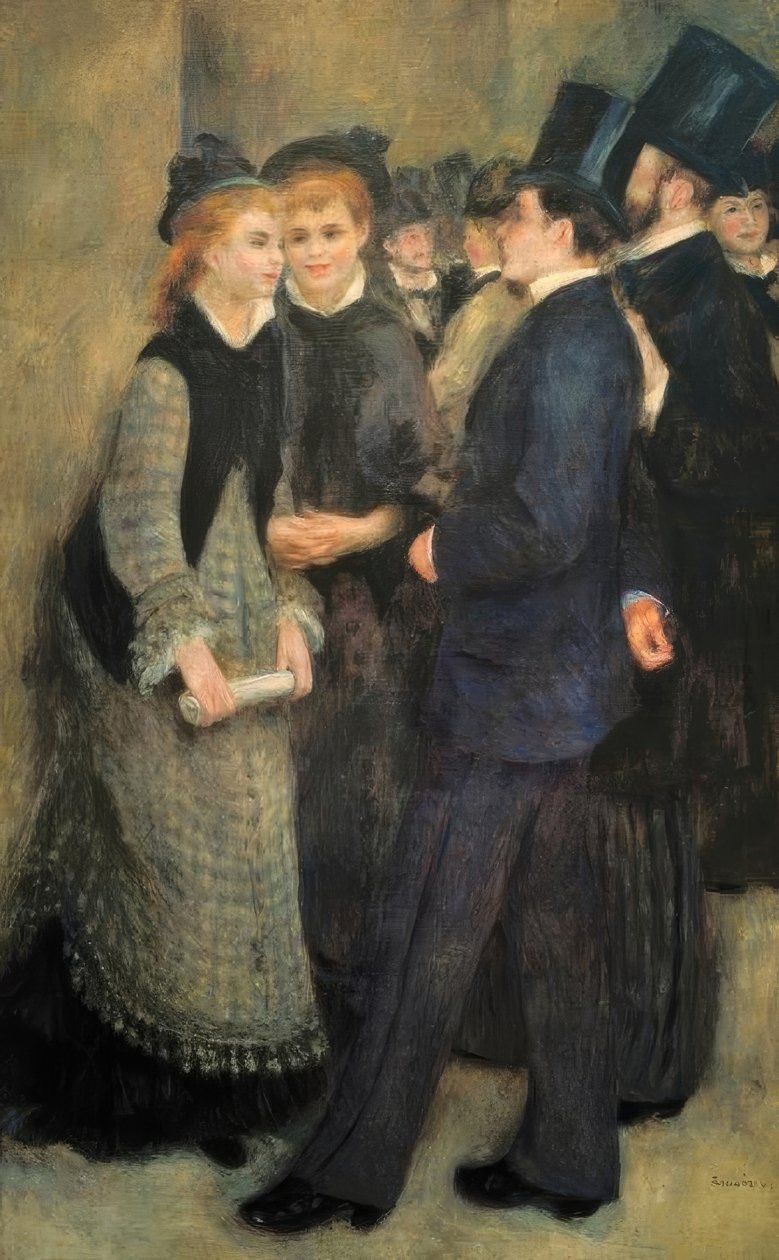 Konservatoriosta poistuminen tekijältä Pierre Auguste Renoir