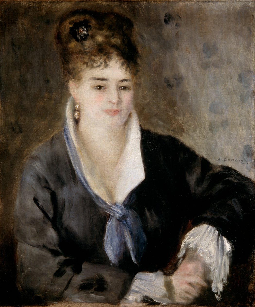 Lady in Black, 1876. tekijältä Pierre Auguste Renoir