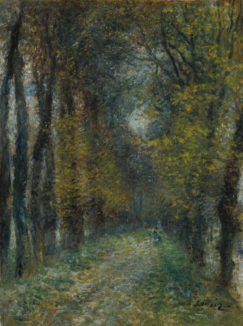Katettu kävelytie, 1872 tekijältä Pierre Auguste Renoir