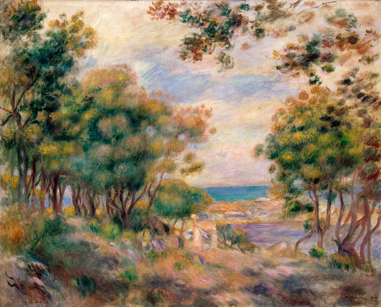 Maisema Beaulieussa, 1899. tekijältä Pierre Auguste Renoir