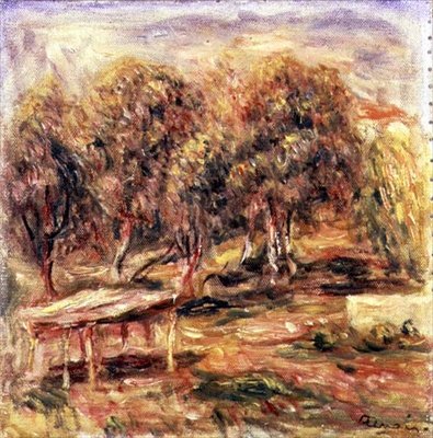 Midin maisema (öljy kankaalle) tekijältä Pierre Auguste Renoir