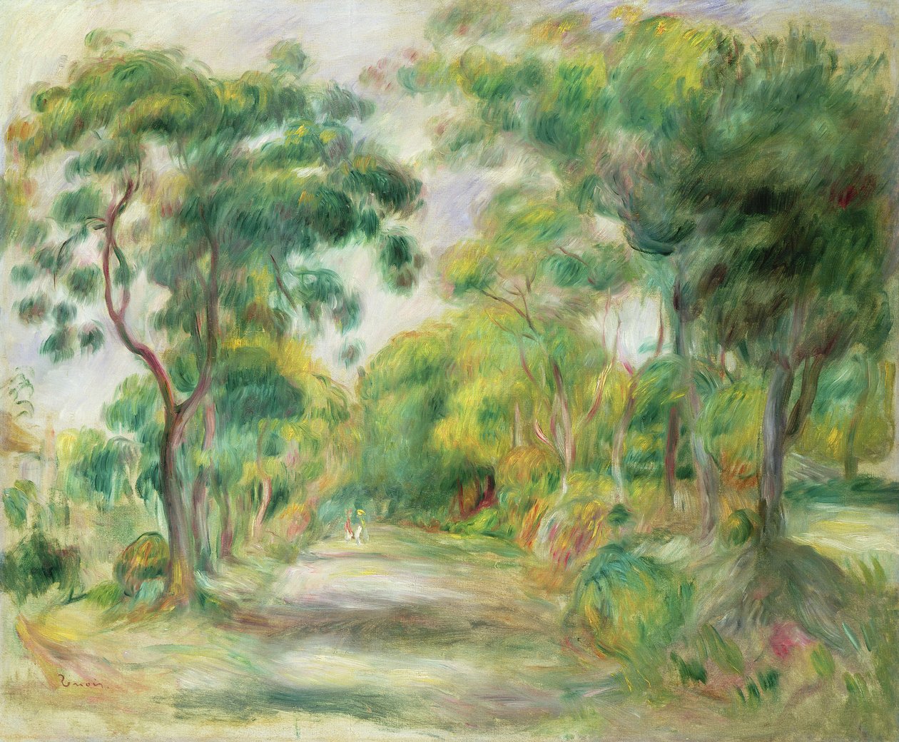 Midin maisema (öljy kankaalle) tekijältä Pierre Auguste Renoir