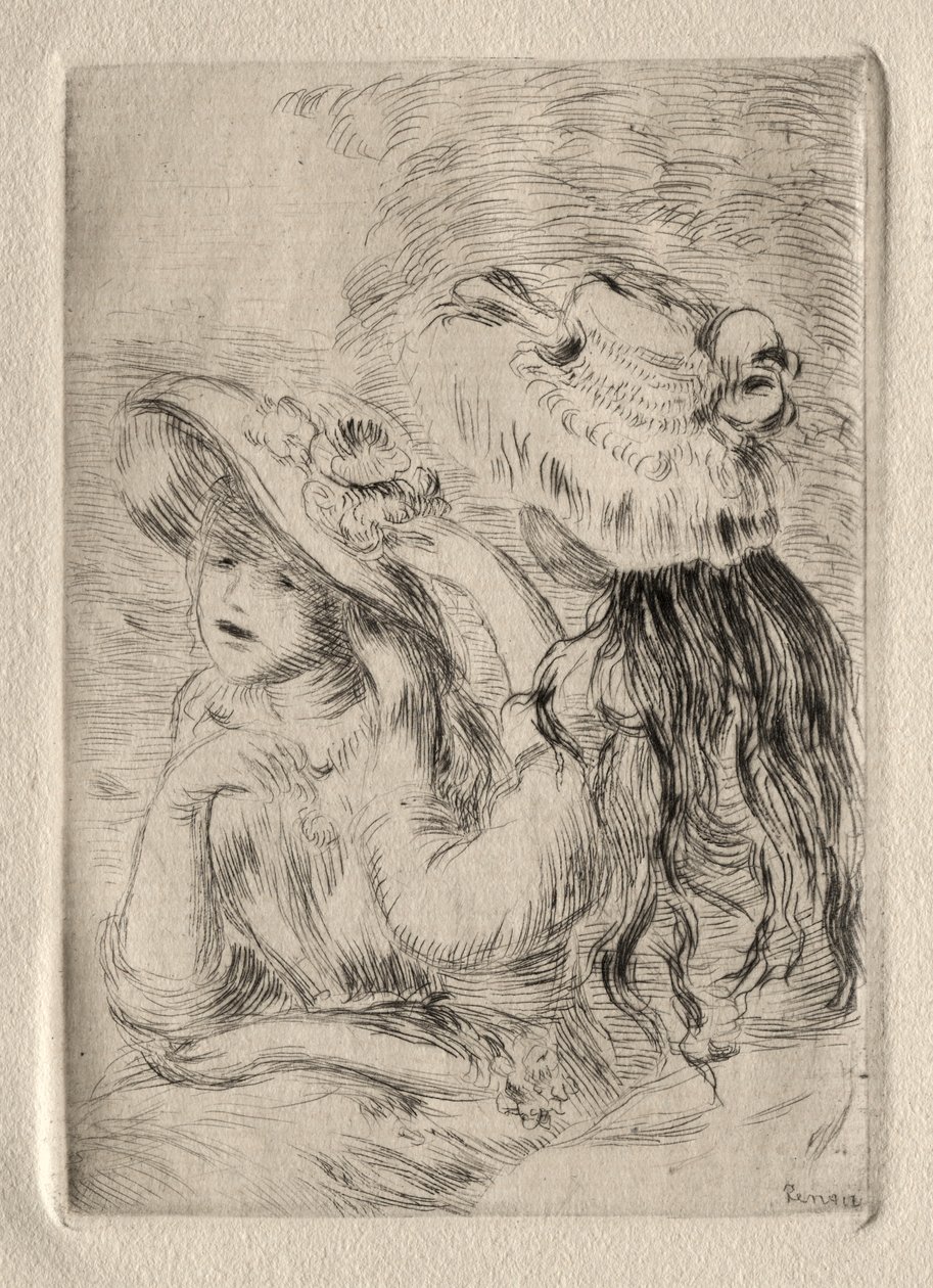 Le Chapeau epinglé (etsaus) tekijältä Pierre Auguste Renoir