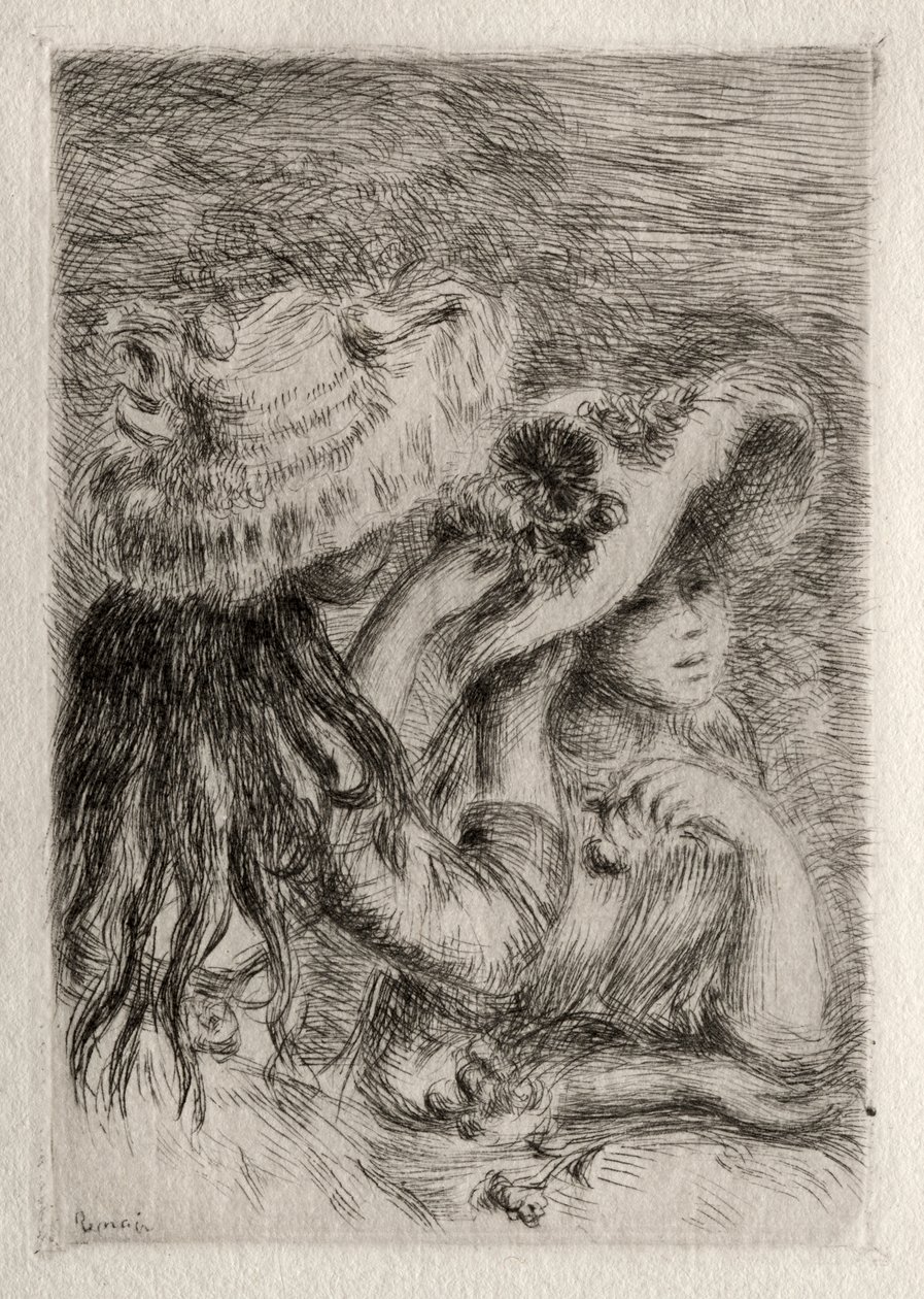 Kiinnitetty hattu tekijältä Pierre Auguste Renoir