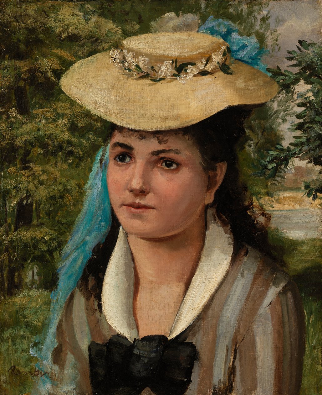 Lise olkihatussa tekijältä Pierre Auguste Renoir