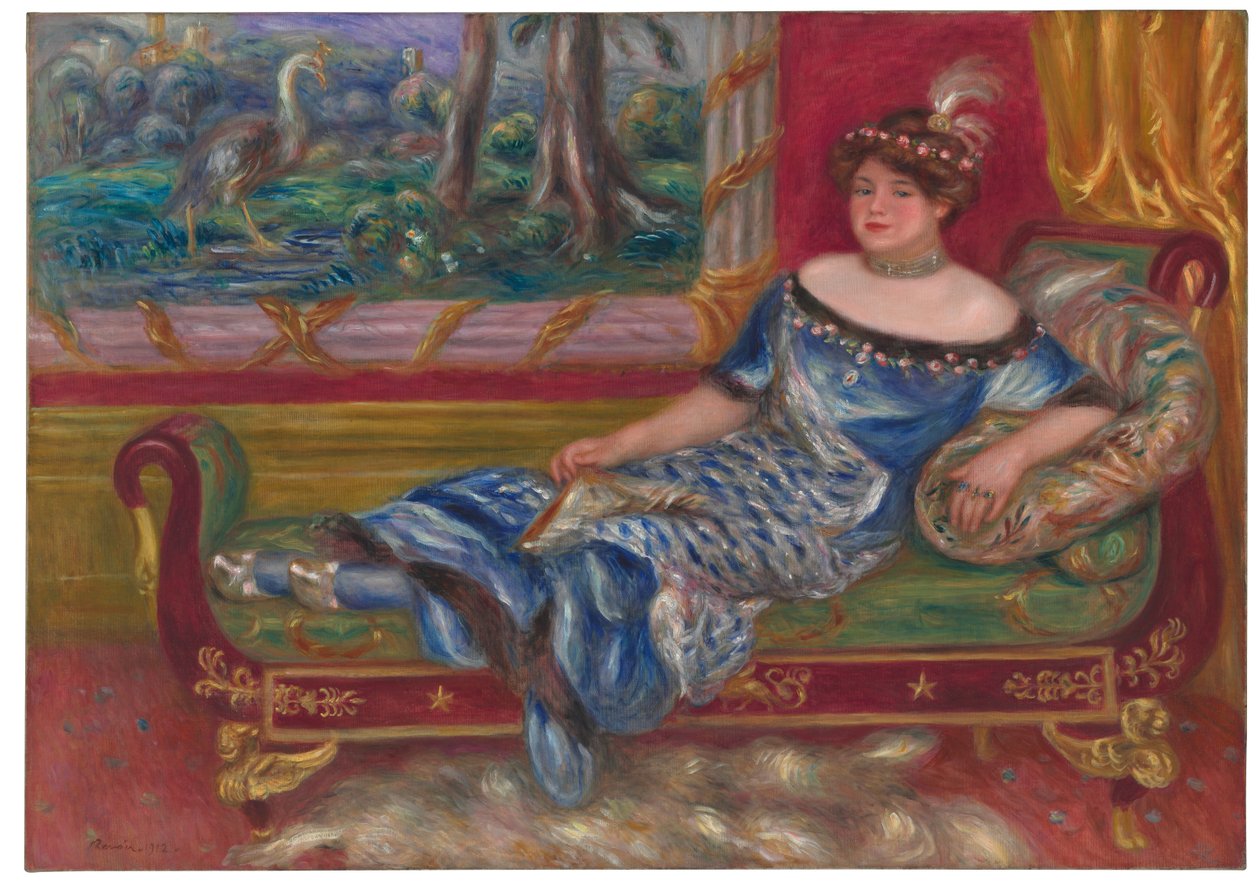 Madame de Galéa meridiaanilla, 1912 tekijältä Pierre Auguste Renoir