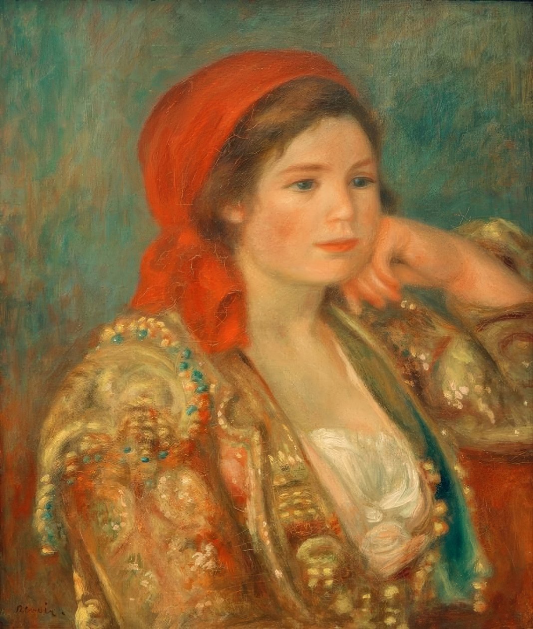Tyttö espanjalainen takki tekijältä Pierre Auguste Renoir