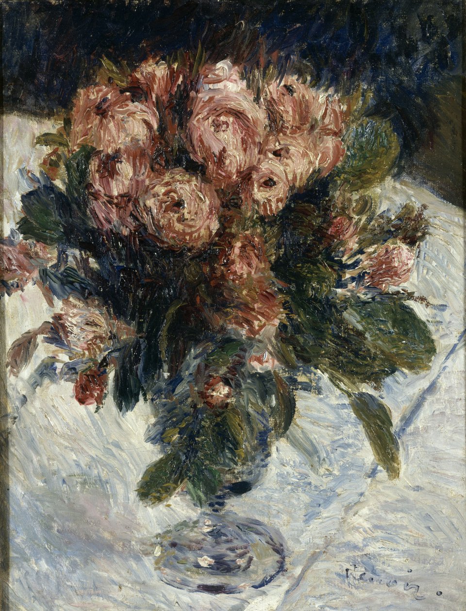 Moss Roses, c. 1890 tekijältä Pierre Auguste Renoir