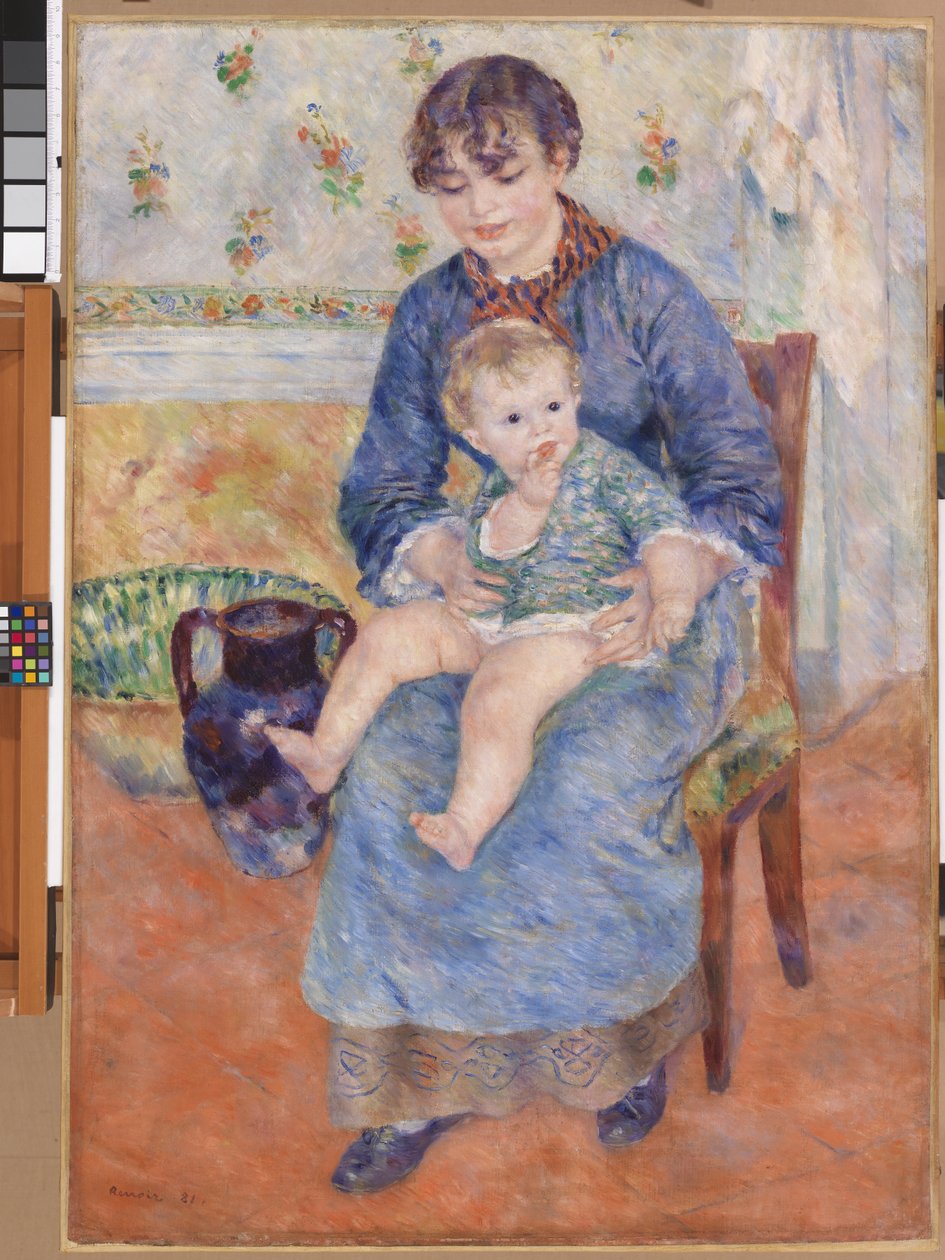 Äiti ja lapsi tekijältä Pierre Auguste Renoir
