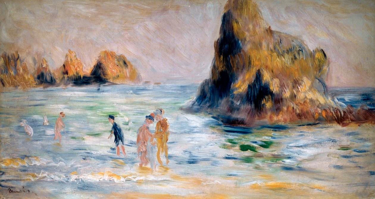 Moulin Huet Bay, Guernsey, 1883 tekijältä Pierre Auguste Renoir