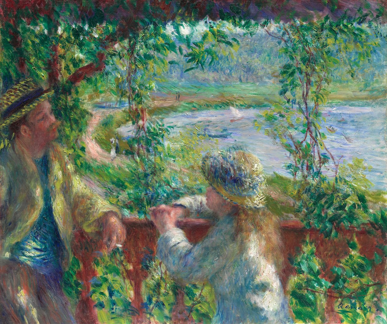 Lähellä järveä tekijältä Pierre Auguste Renoir