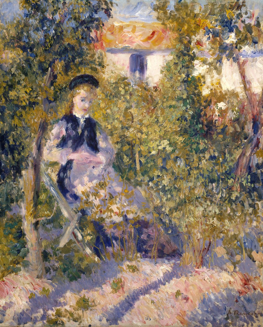 Nini puutarhassa tekijältä Pierre Auguste Renoir