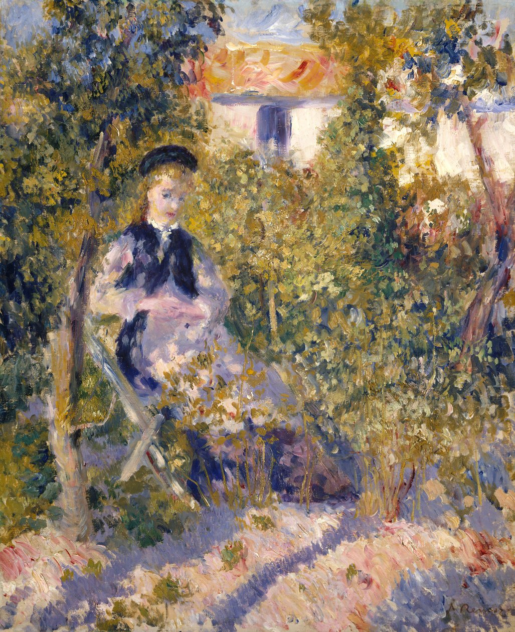 Nini puutarhassa Nini Lopez, 1876. tekijältä Pierre Auguste Renoir