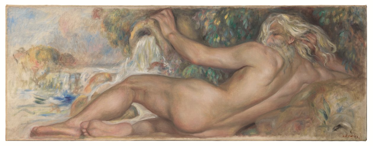 Alaston maisema tai joki tekijältä Pierre Auguste Renoir