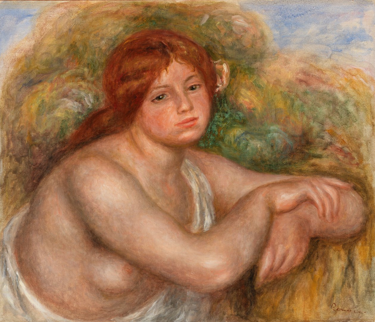 Alastontutkimus, Naisen rintakuva tekijältä Pierre Auguste Renoir