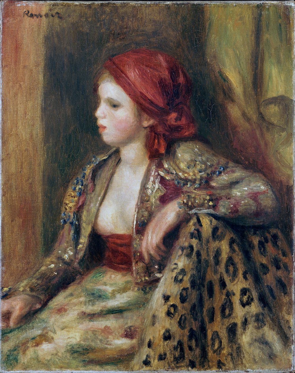 Odalisque, noin 1895 tekijältä Pierre Auguste Renoir