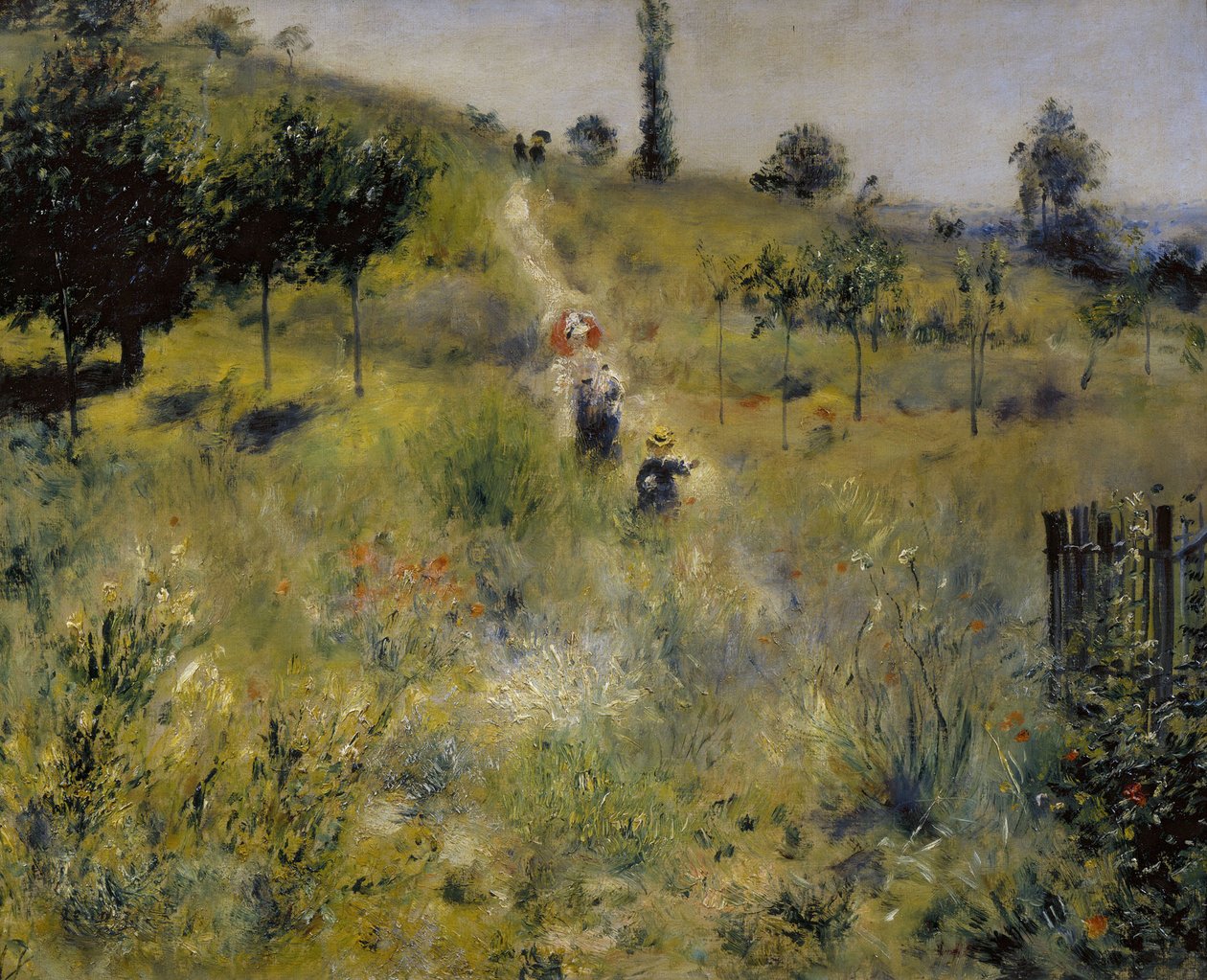 Polku johtaa korkean ruohon läpi tekijältä Pierre Auguste Renoir