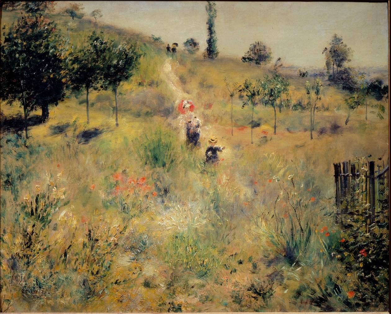 Polku nousee korkealla yrteillä tekijältä Pierre Auguste Renoir