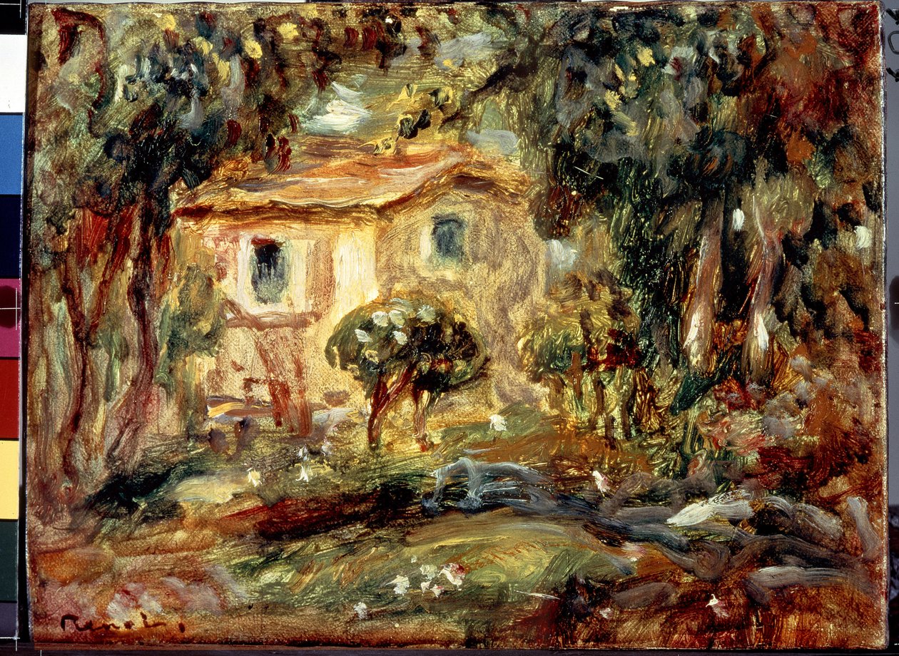 Maaseutu. Le Canet. Pierre Auguste Renoirin maalaus (Pierre-Auguste Renoir tekijältä Pierre Auguste Renoir