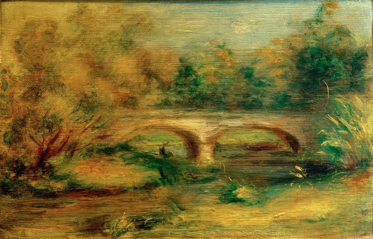 Maisema sillalla tekijältä Pierre Auguste Renoir
