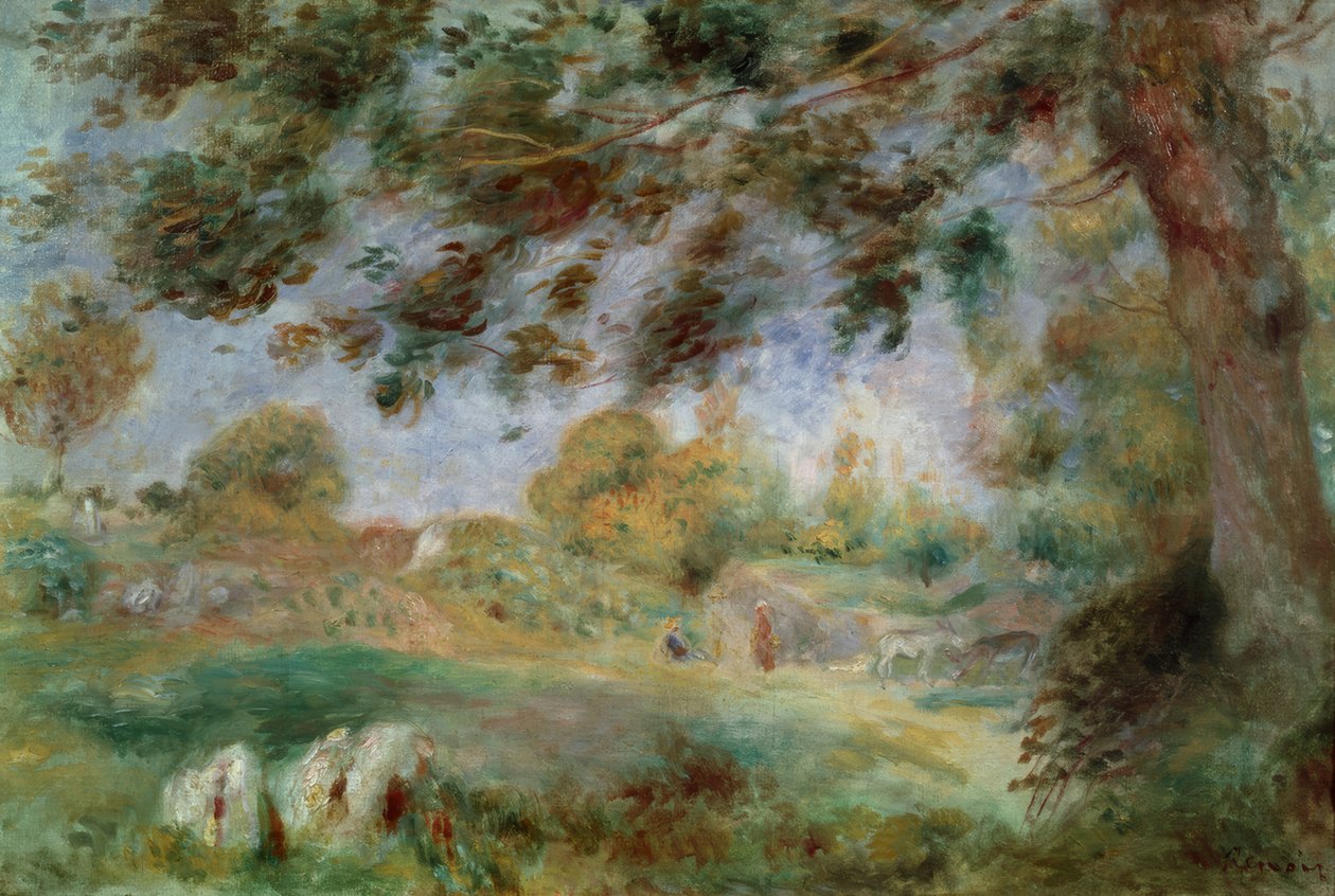 Kevät maisema tekijältä Pierre Auguste Renoir