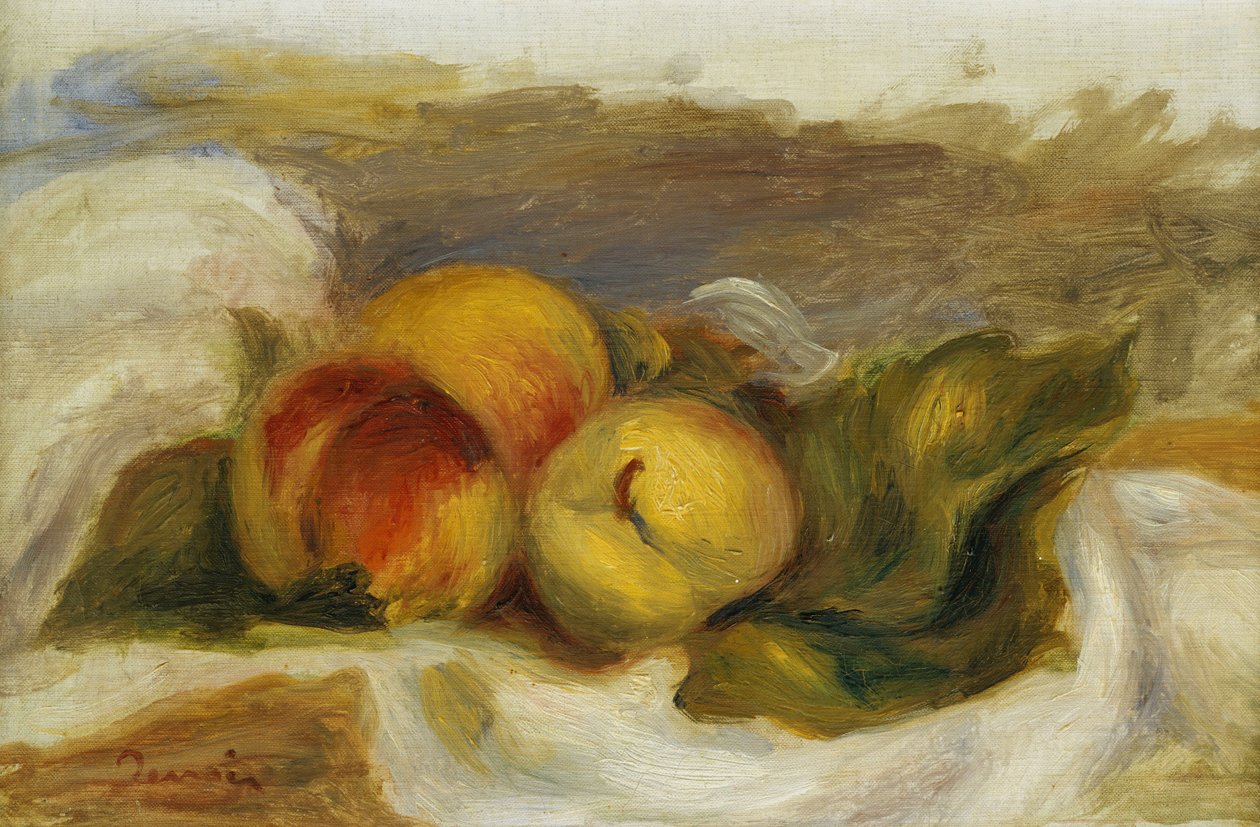 Persikat; Les Peches, n. 1898 tekijältä Pierre Auguste Renoir