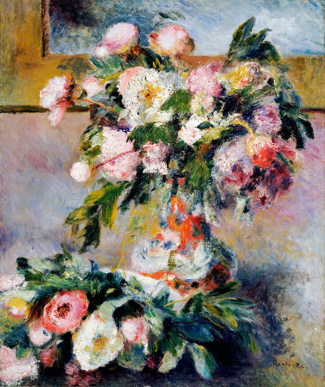 Pionit, 1878 tekijältä Pierre Auguste Renoir