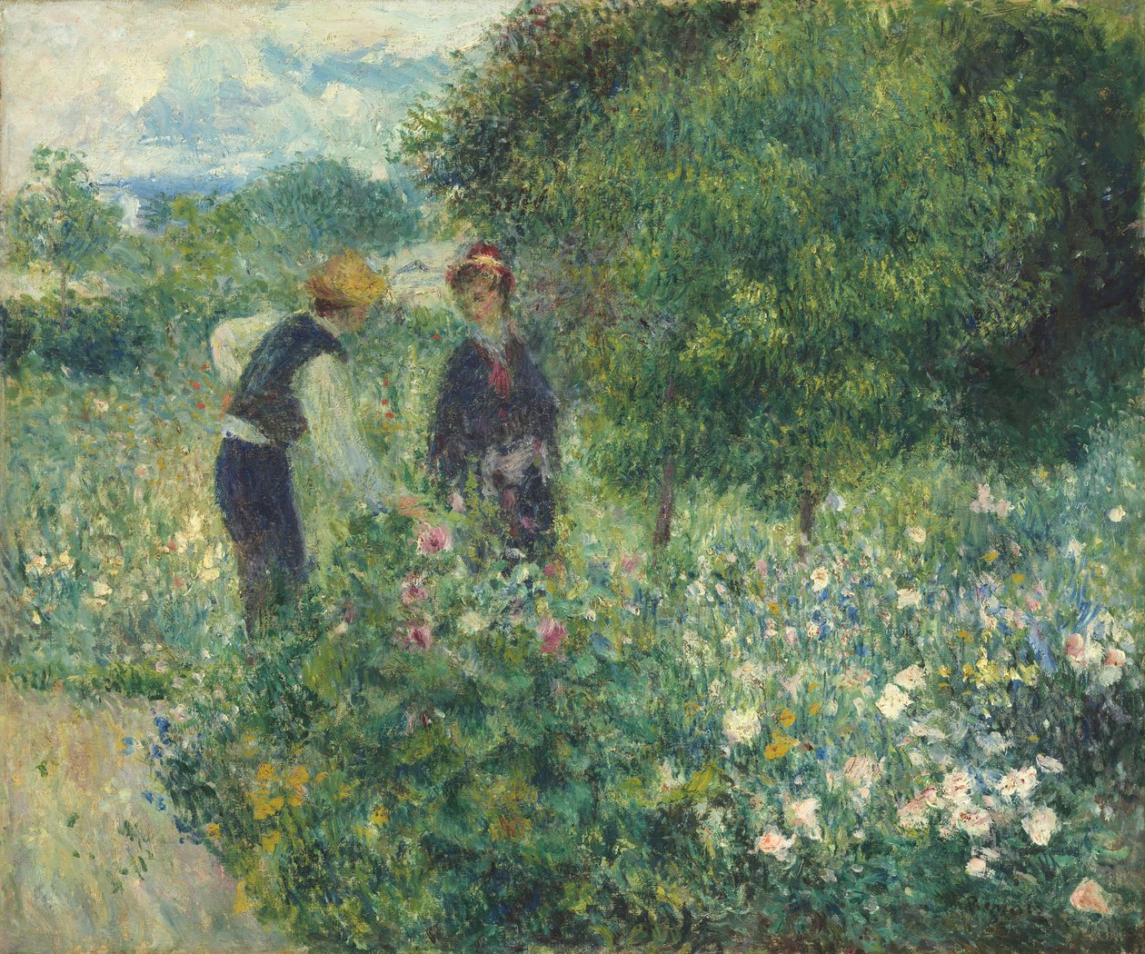 Kukkien poimiminen tekijältä Pierre Auguste Renoir