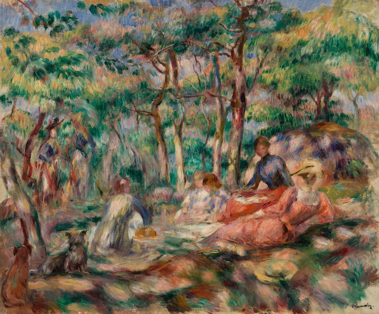 Piknik (lounas nurmikolla) tekijältä Pierre Auguste Renoir