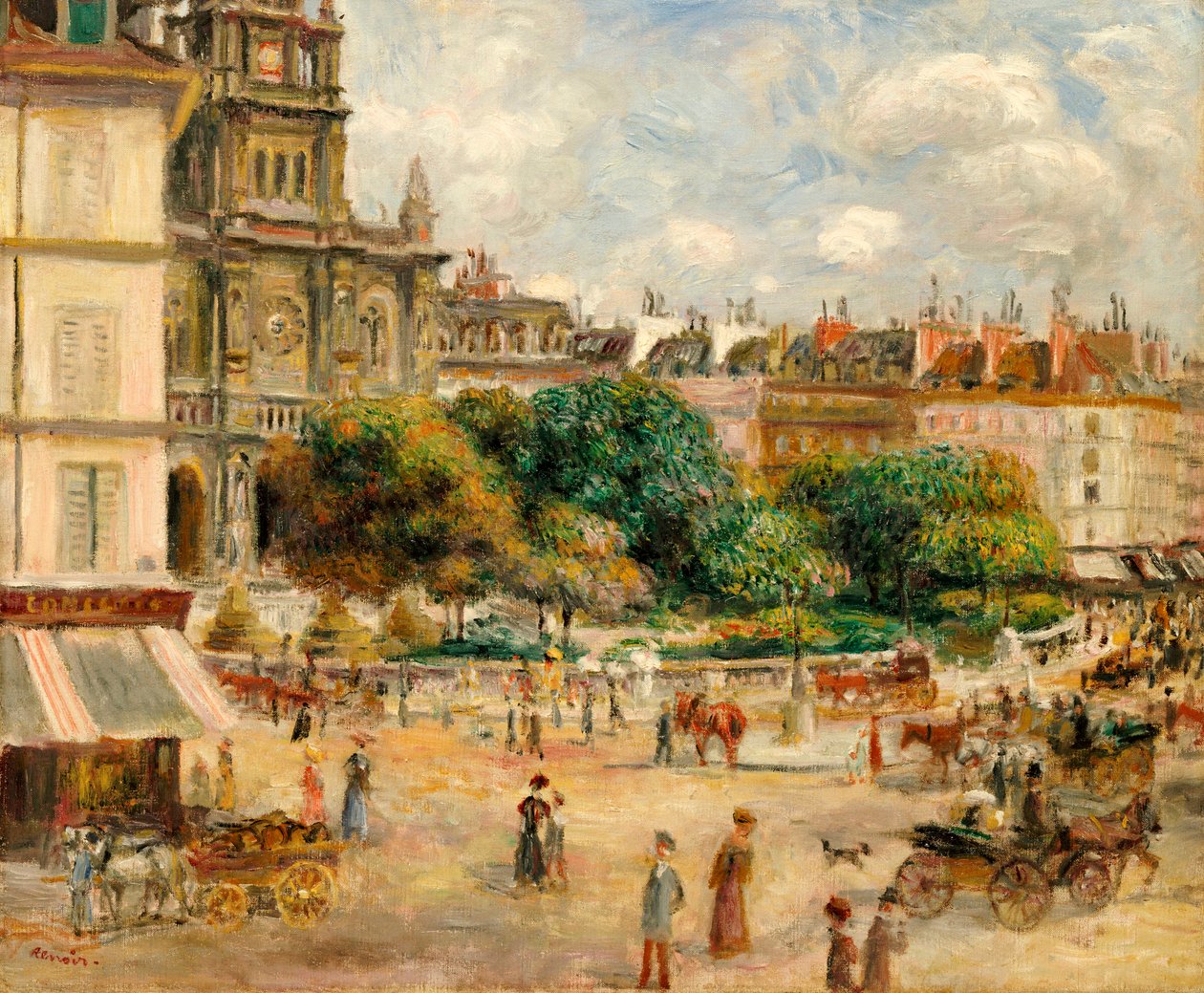 Kolminaisuuden aukio, 1893 tekijältä Pierre Auguste Renoir