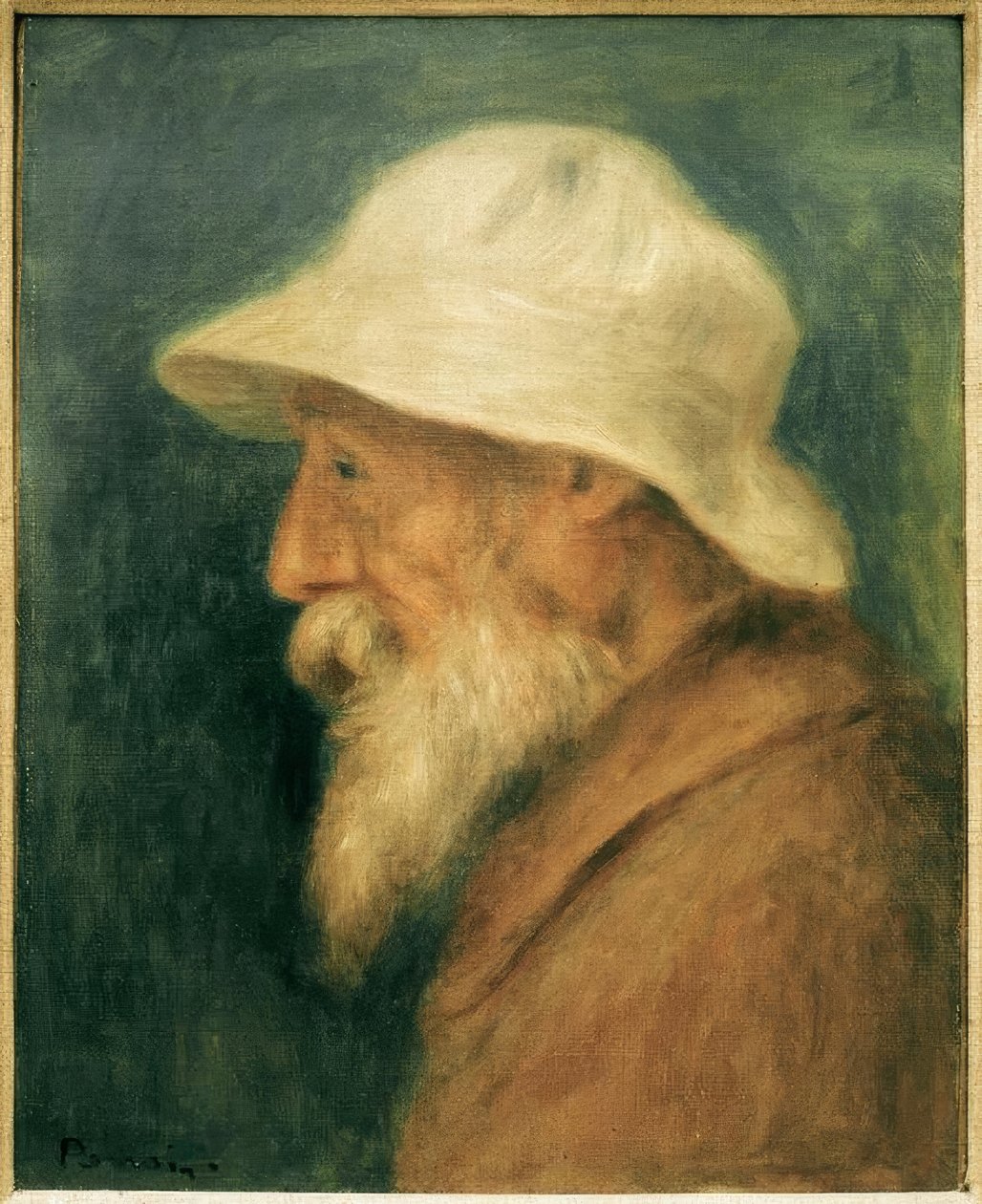 Muotokuva taiteilijasta, jolla on valkoinen hattu tekijältä Pierre Auguste Renoir