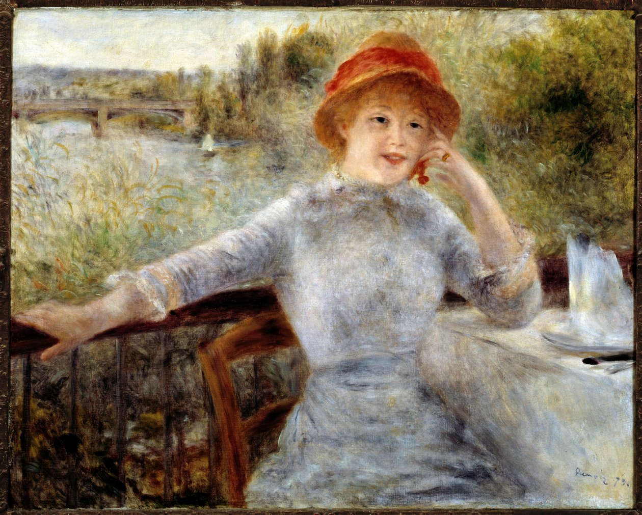 Muotokuva Alphonsine Fournaisesta - öljy kankaalle tekijältä Pierre Auguste Renoir
