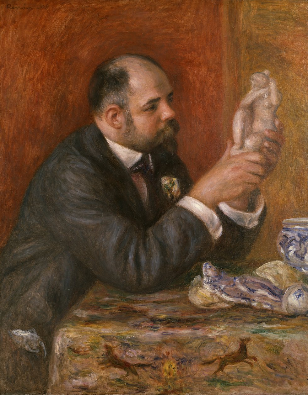 Ambroise Vollardin muotokuva 1865-1939, 1908. tekijältä Pierre Auguste Renoir