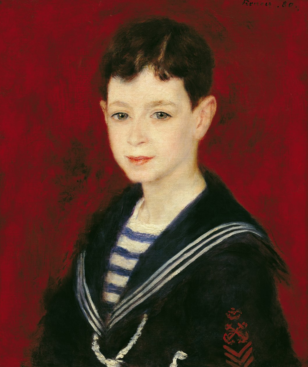 Fernand Halphenin (1872-1917) muotokuva 1880 (öljy kankaalle) tekijältä Pierre Auguste Renoir
