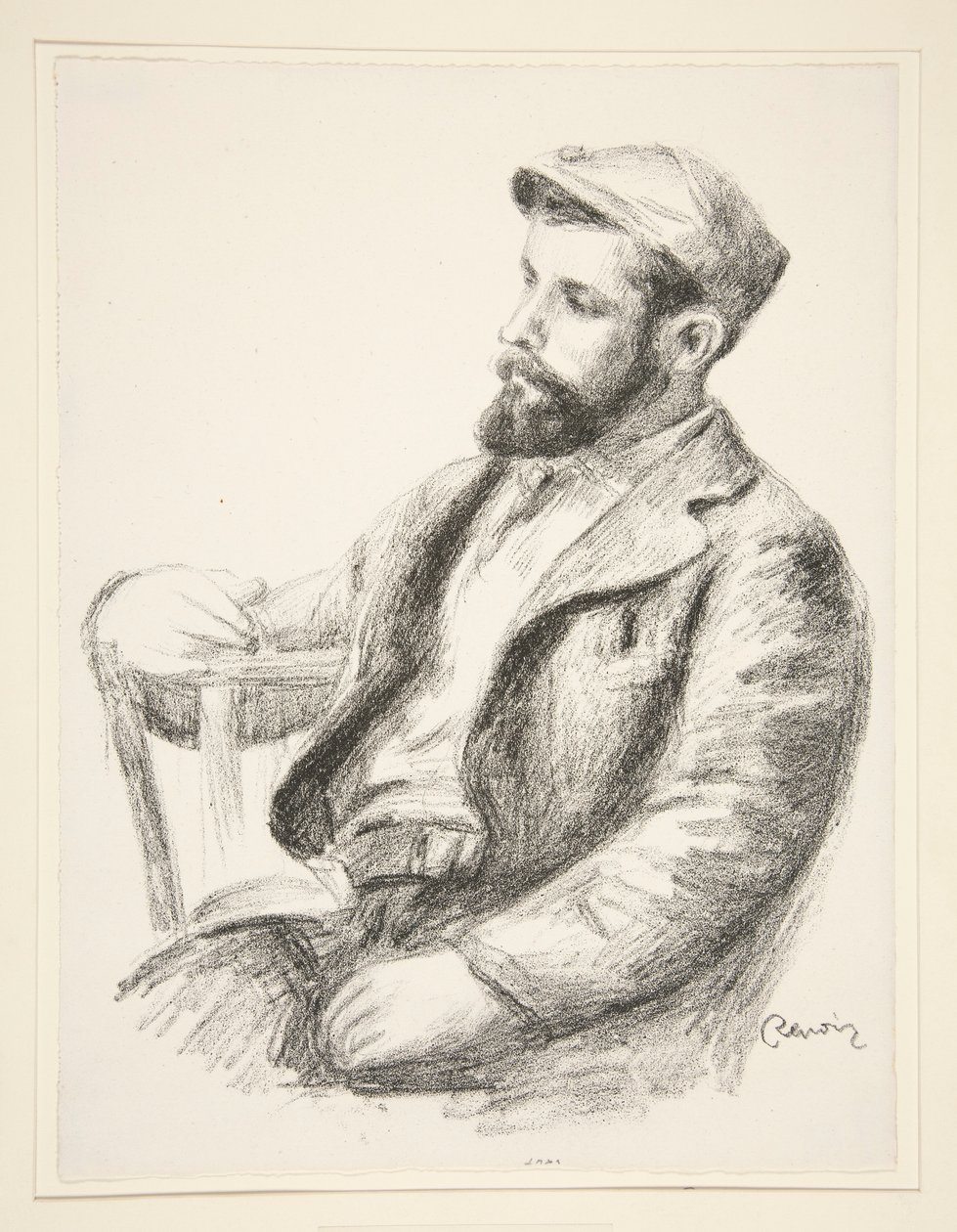 Portrait of Louis Valtat tekijältä Pierre Auguste Renoir