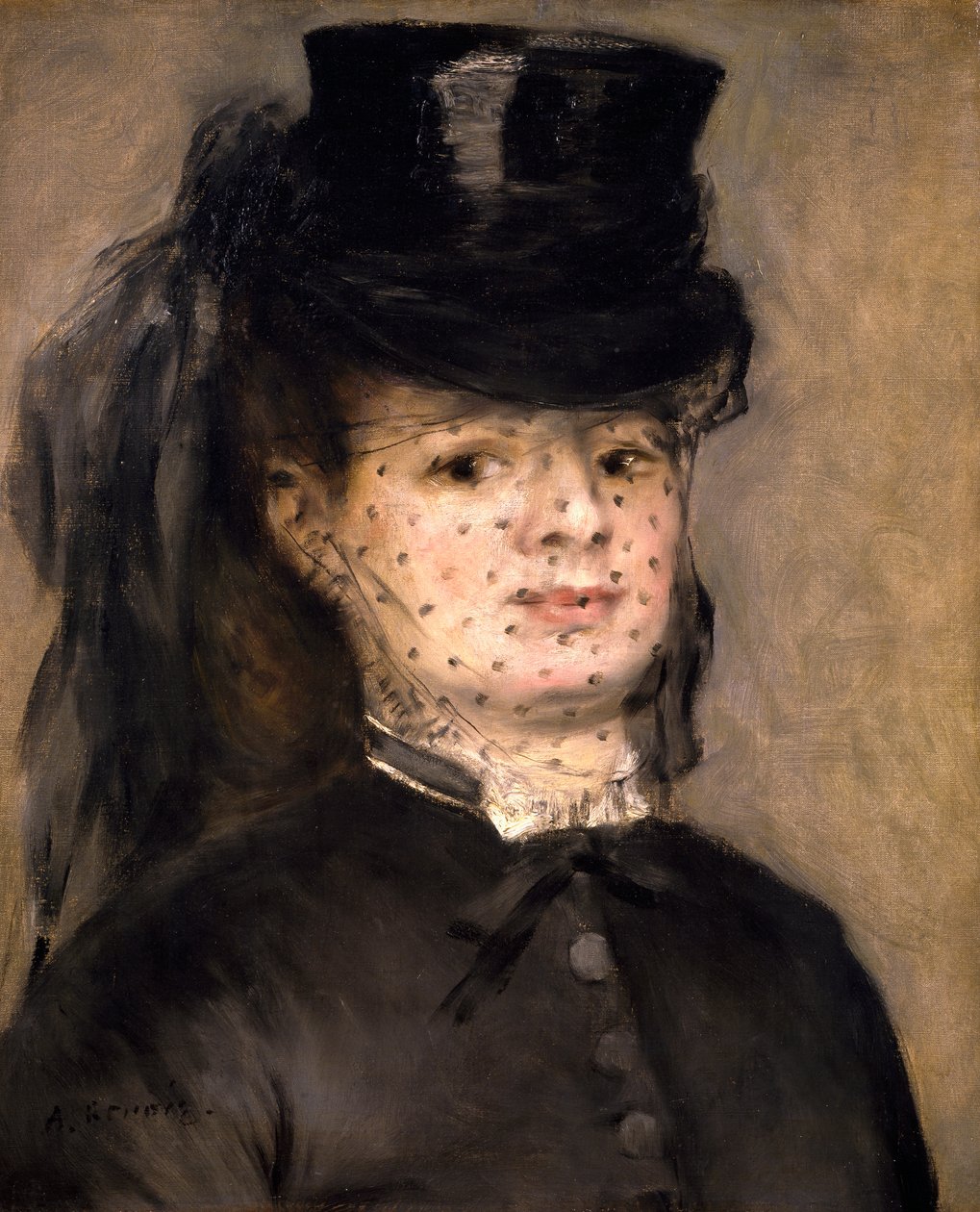 Madame Darrasin muotokuva, syntyperäinen Henriette Oudiette, kapteeni Paul Darrasin vaimo (Study for the Amazon of the 1873) tekijältä Pierre Auguste Renoir